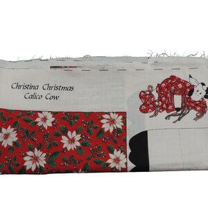 Cristina Christmas Calico Cow Cut and sew
